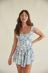 Kaylyn Bustier Button Romper