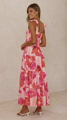 Maille Tiered Maxi Dress - Rosalie Print